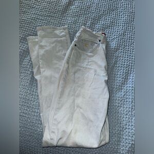 Light wash straight leg jeans